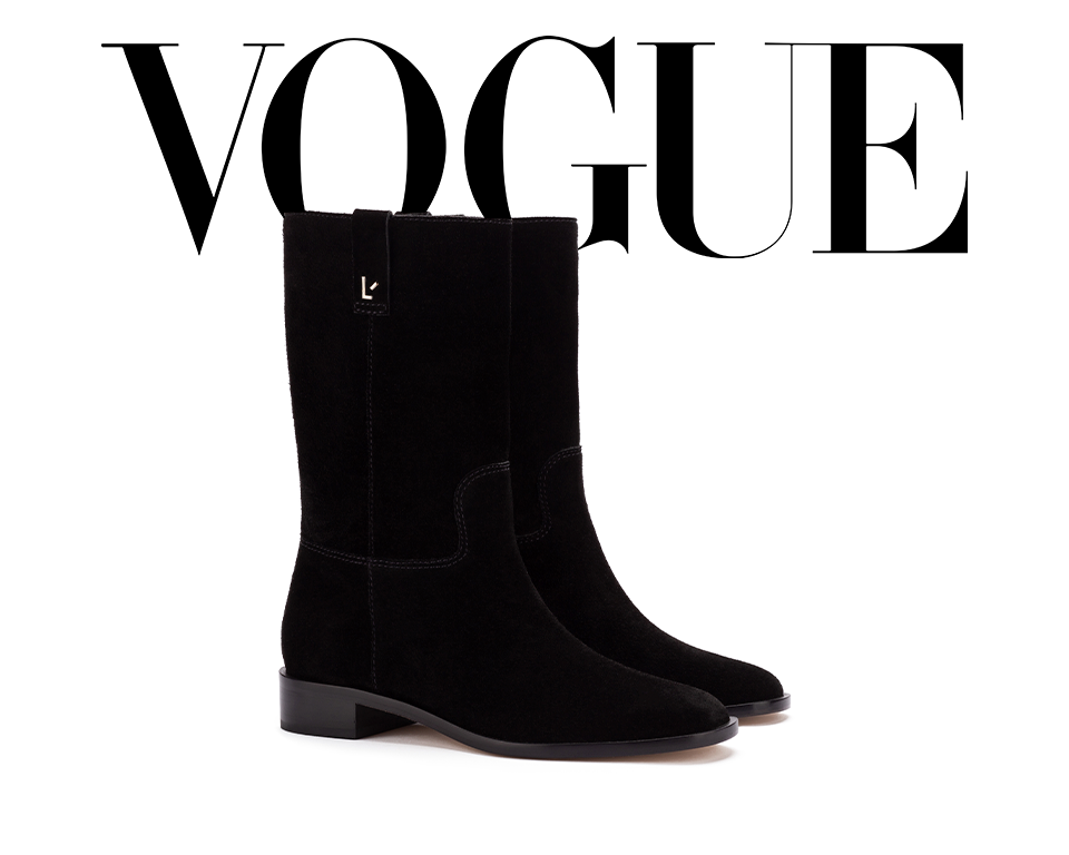 Flat black 2025 suede ankle boots