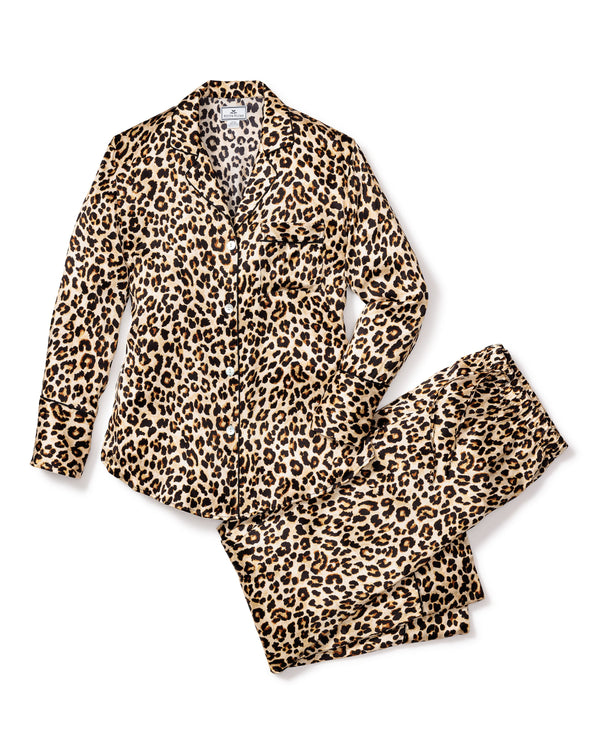 Leopard silk pajamas sale