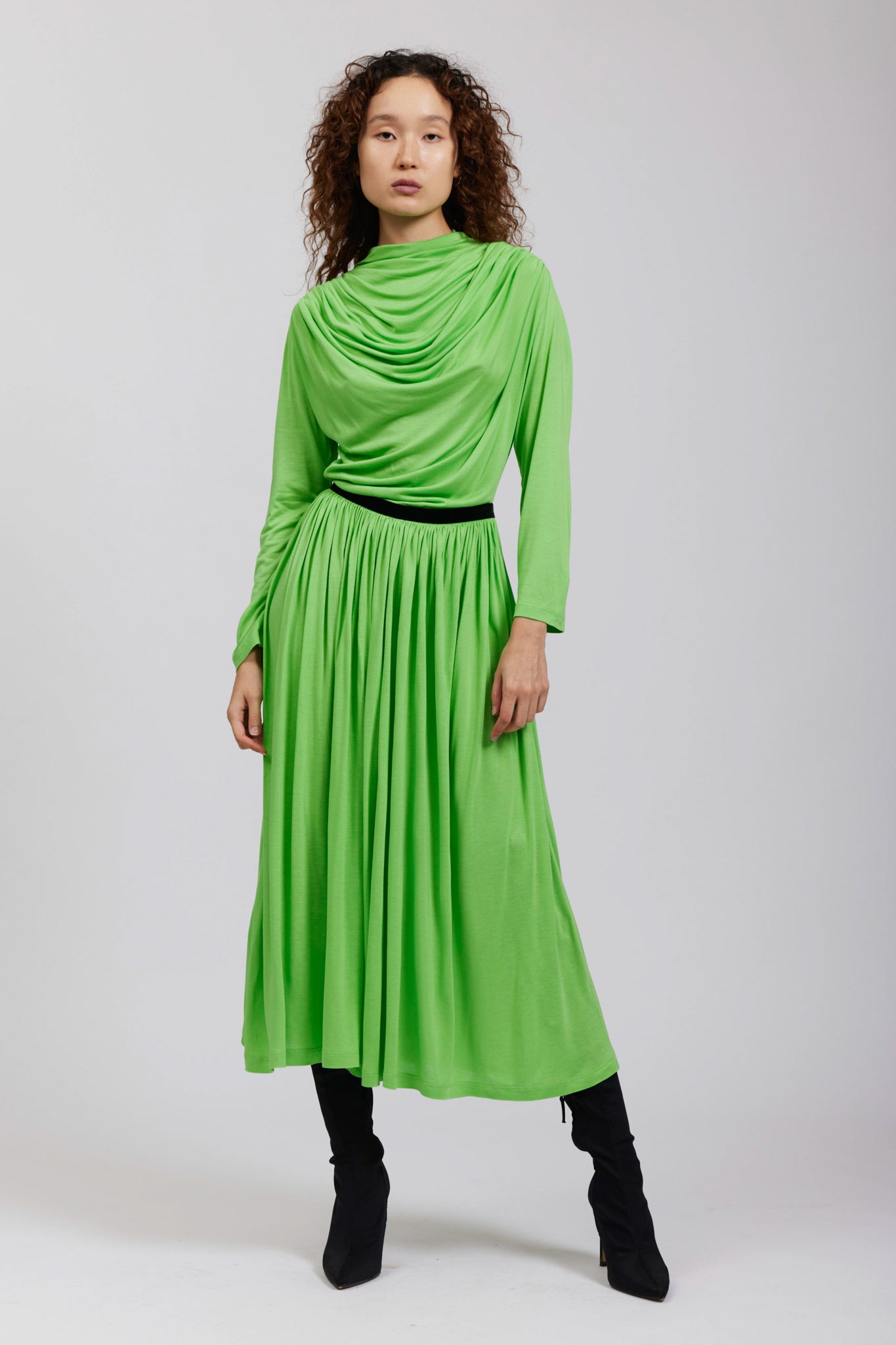 River Dress in Lime