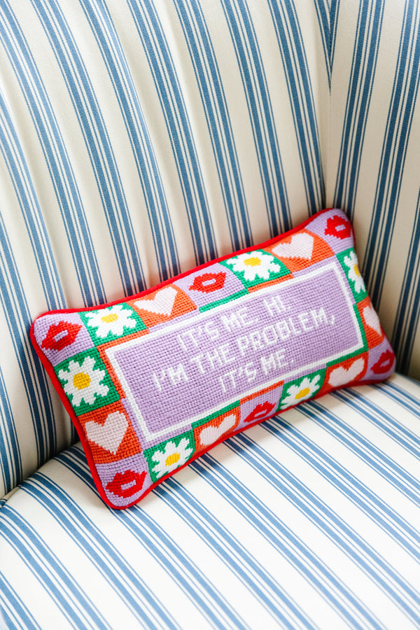 It's Me Needlepoint Pillow - Larroude