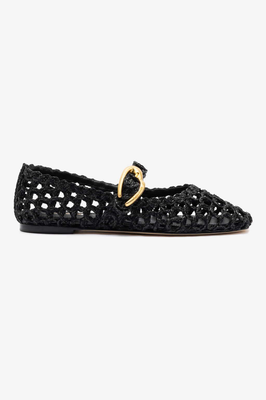 Verona Macrame In Black Embroidered Raffia Larroude verona-macrame-in-black-embroidered-raffia-larroude