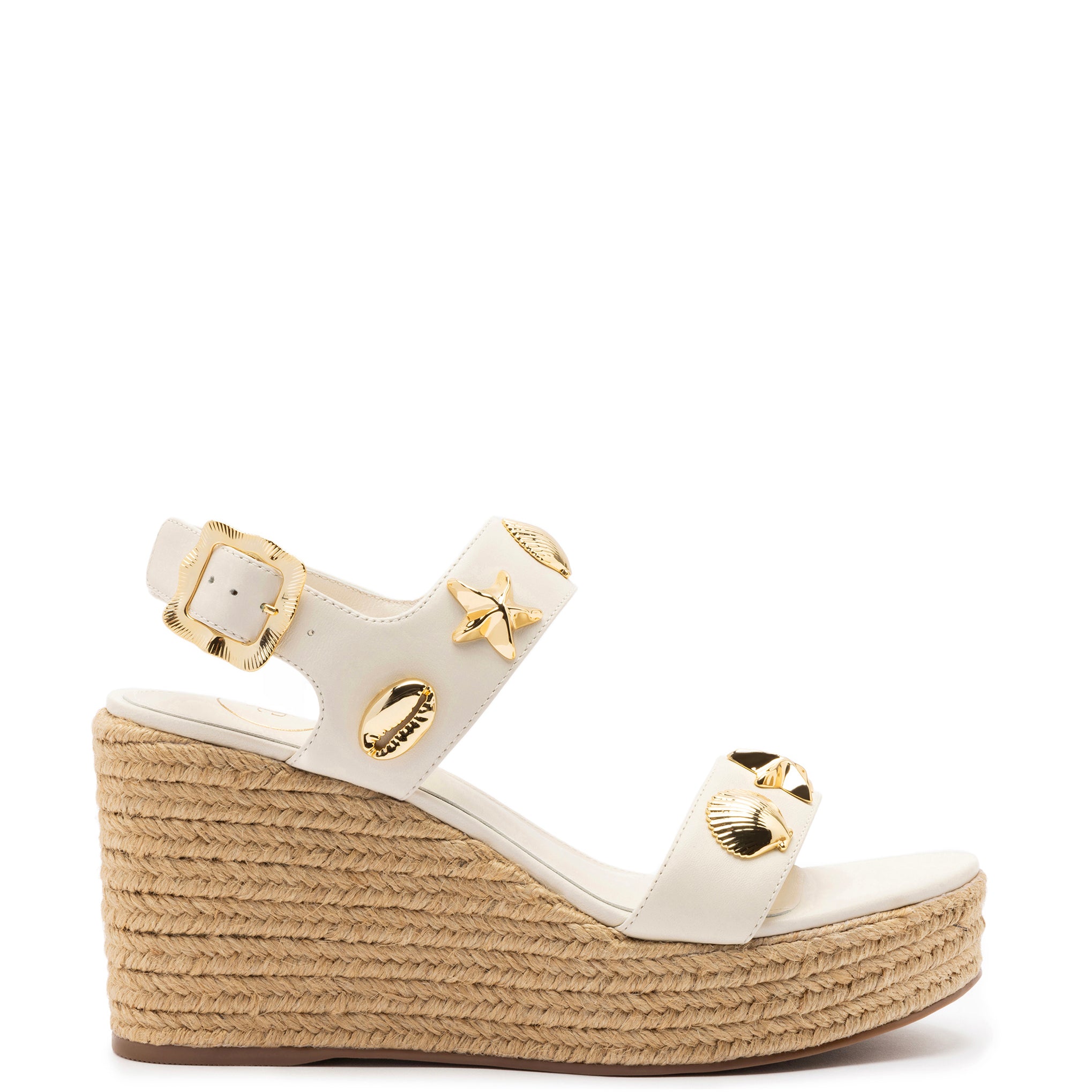 River island beige fashion studded flatform espadrille wedges