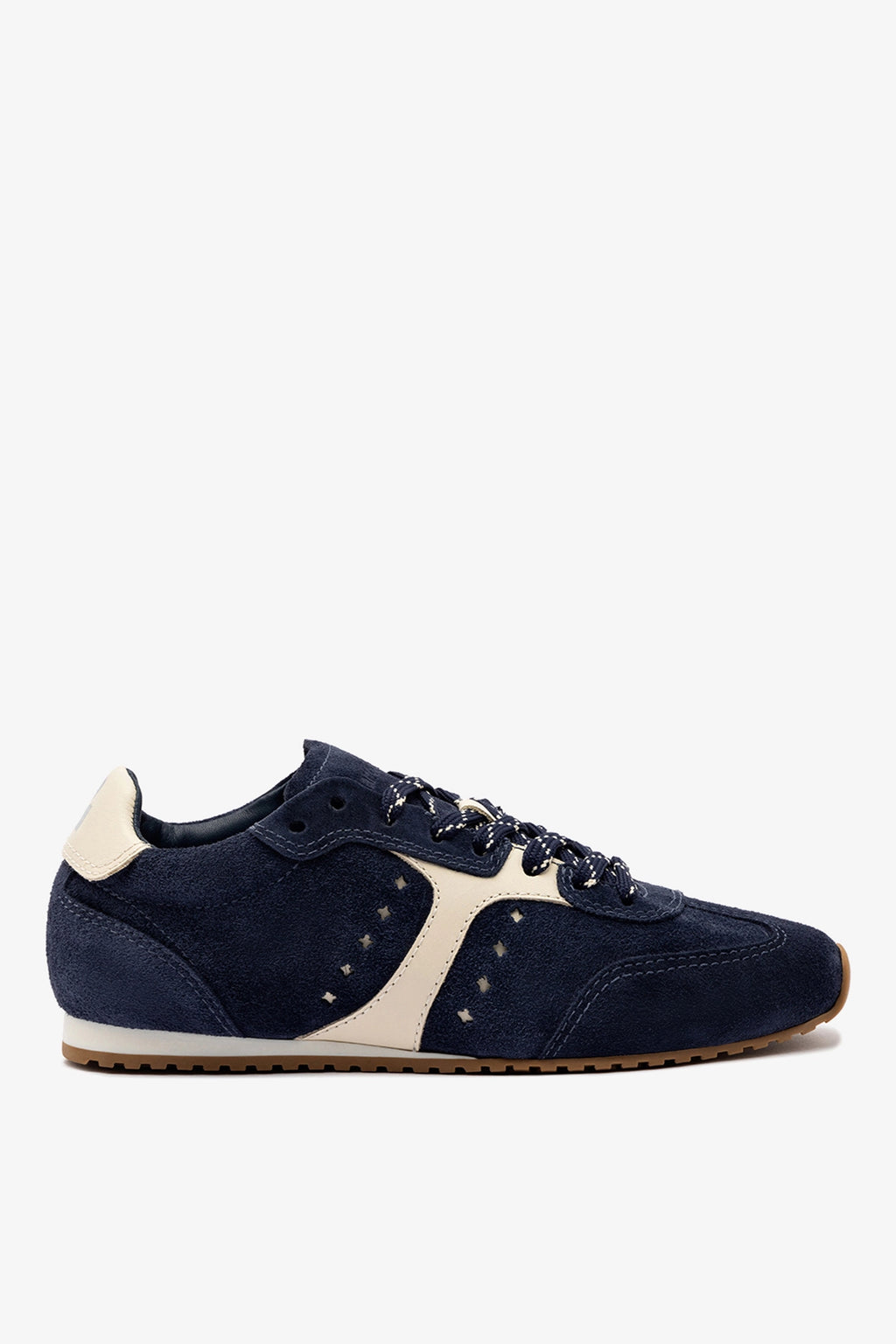 ステラルー Stella Sneaker In Navy Suede and Ivory Leather - Sneakers
