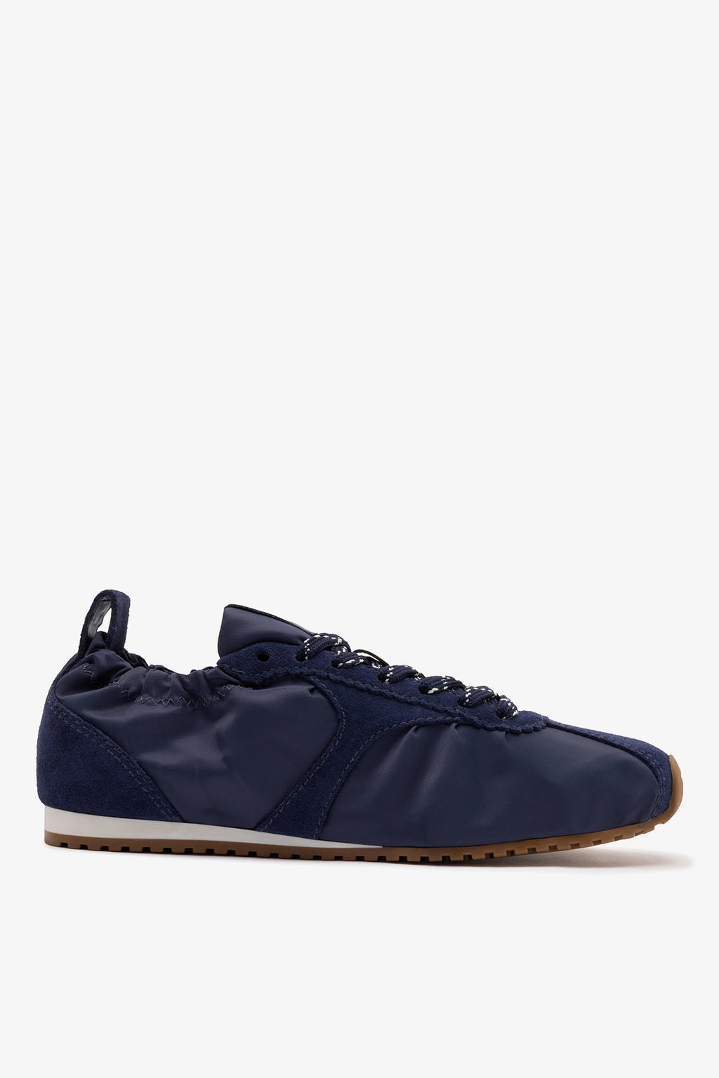 Stella Lite Sneaker In Navy Nylon and Suede - Sneakers - Larroudé