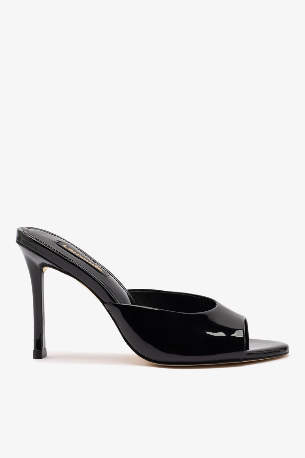 Jasmine Hi Mule In Black Leather – Larroude
