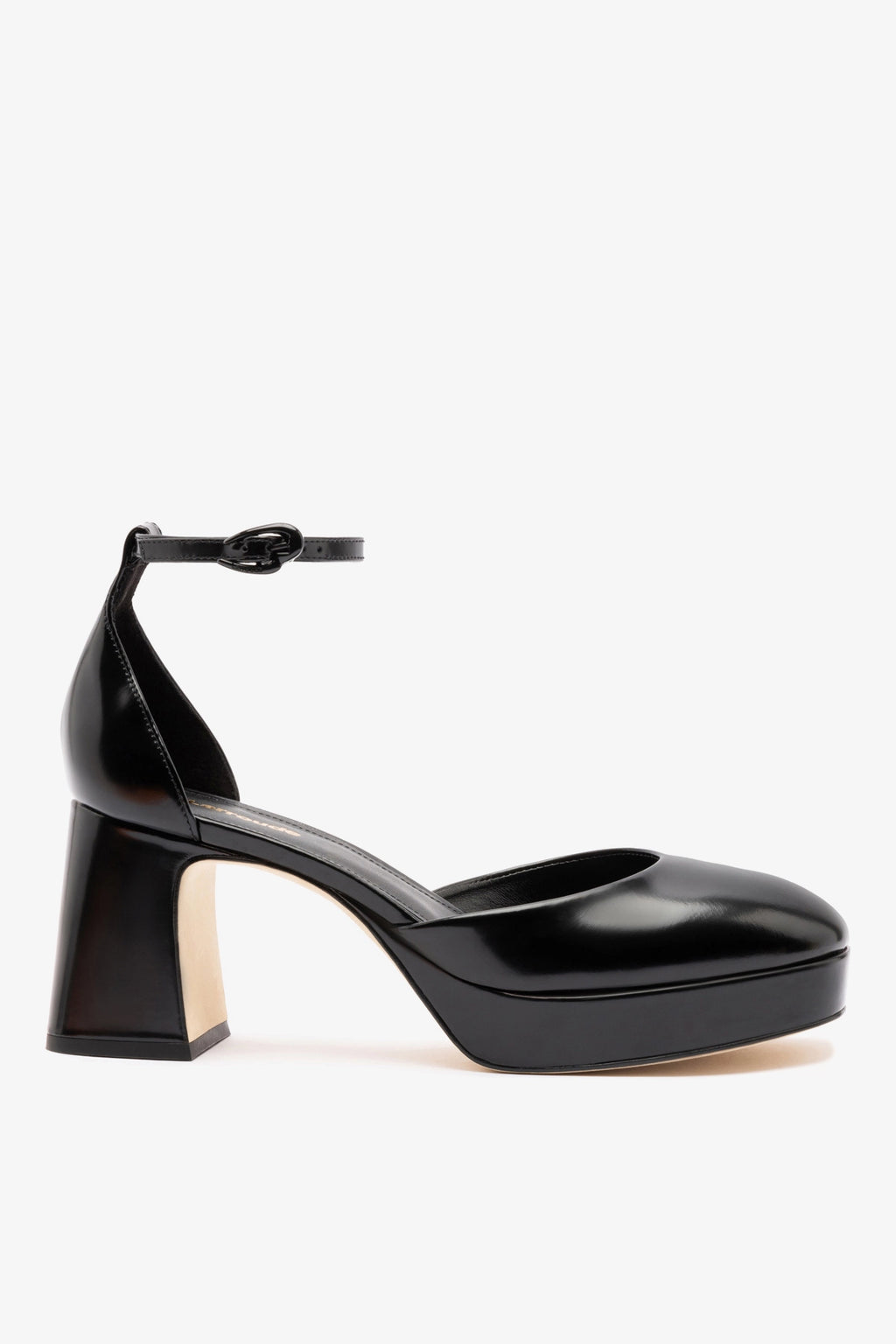 Ari Verona Low Pump In Black Box Leather – Larroude