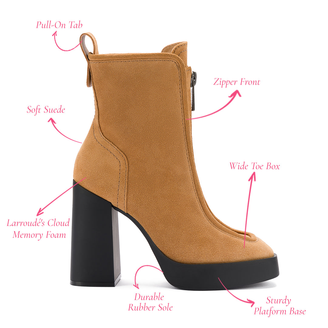 Nicole Hi Boot In Toasted Suede