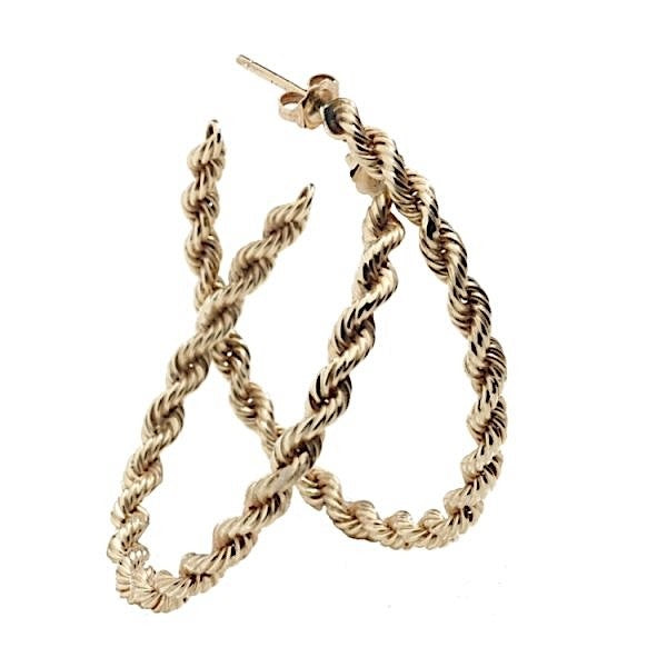 Large Rope Hoops Yellow