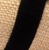 Beige Raffia and Black Trimming