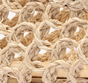 Beige Embroidered Raffia