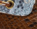 Oud, Maya and Lemonade Python Embossed Leather