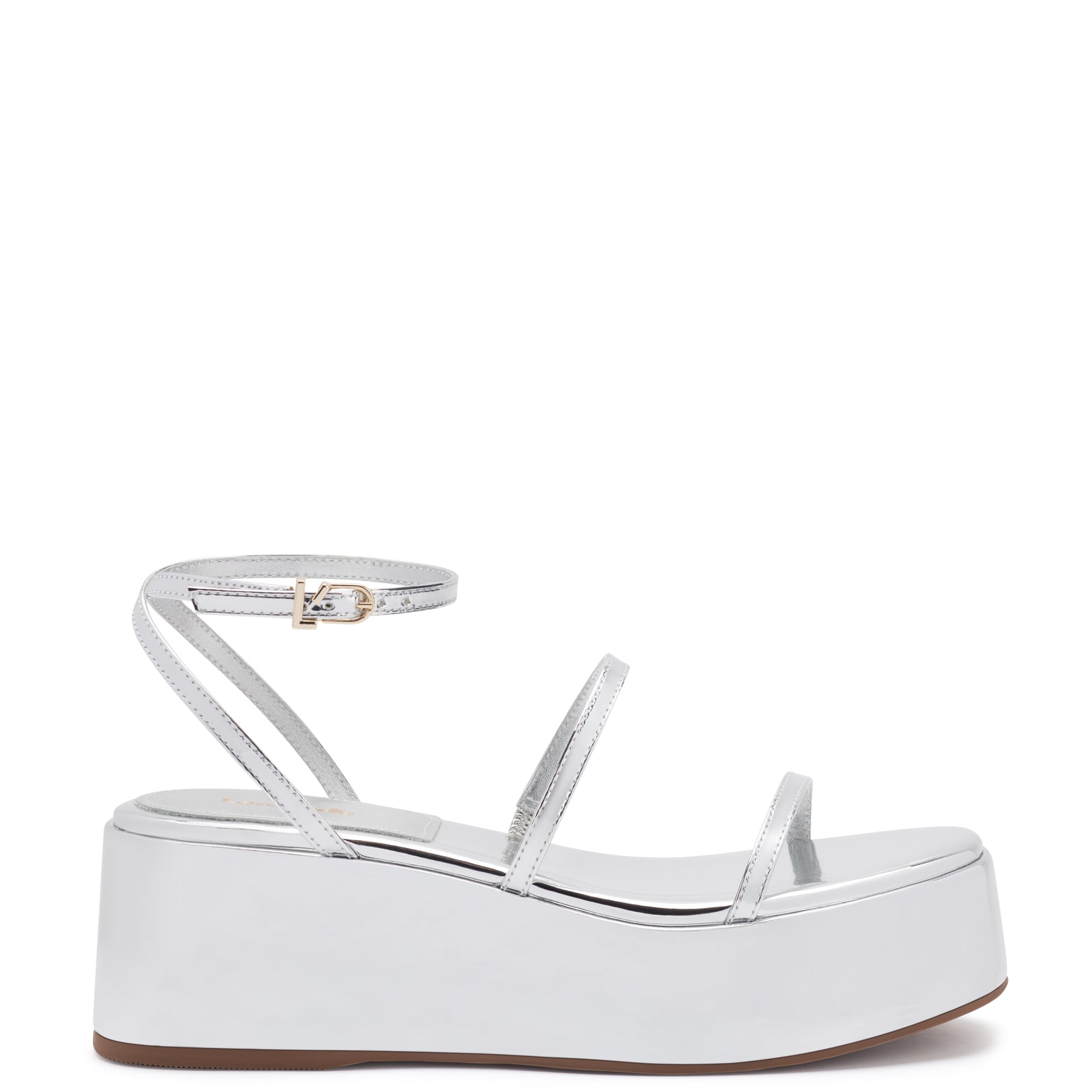 White discount flatform sandals