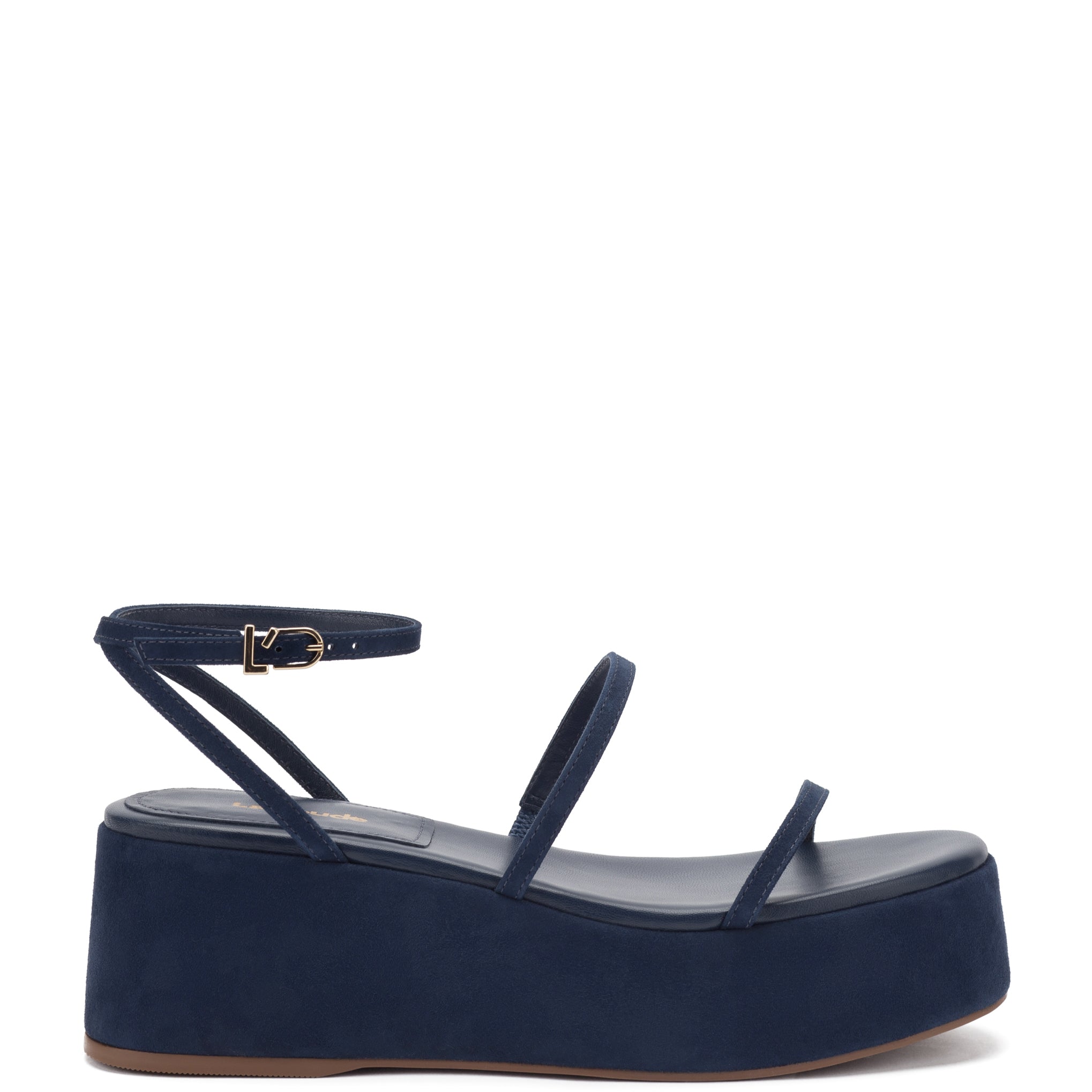 Navy blue hot sale platform sandals