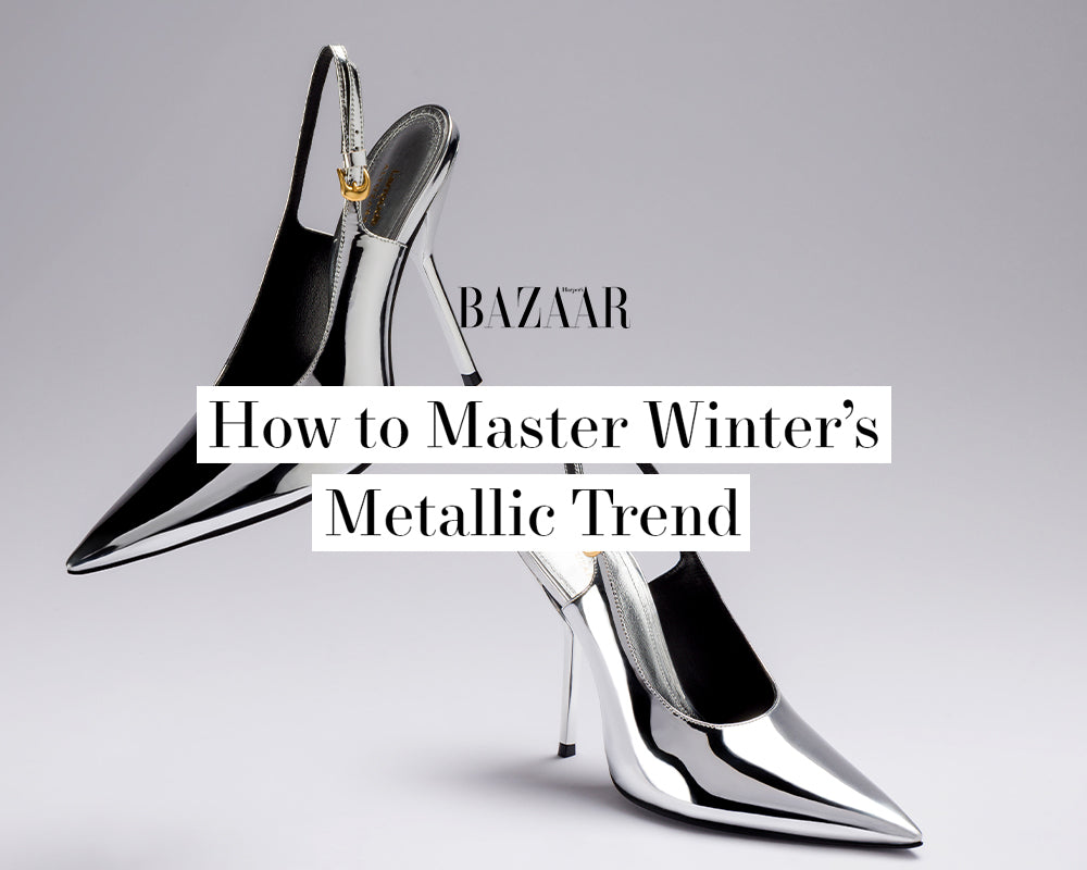 How to Master Winter’s Metallic Trend