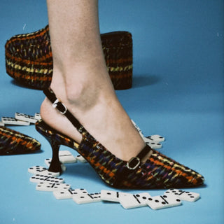 Slingback pump