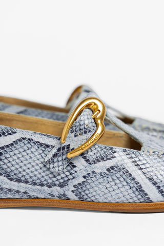 Hydra Loafer Maya Python Leather Loafer Larroudé