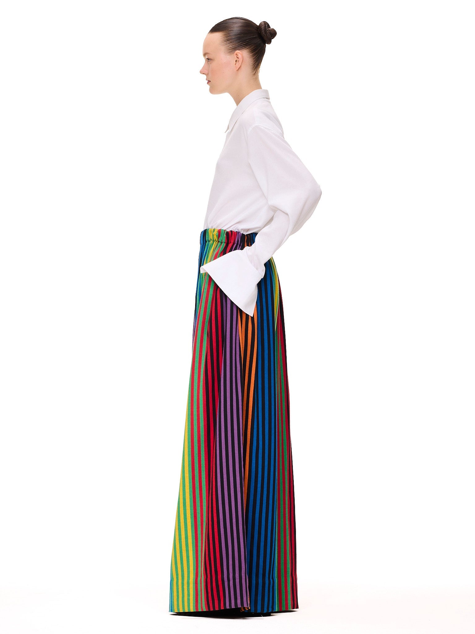 The Wide Leg Pant : Stripe 46