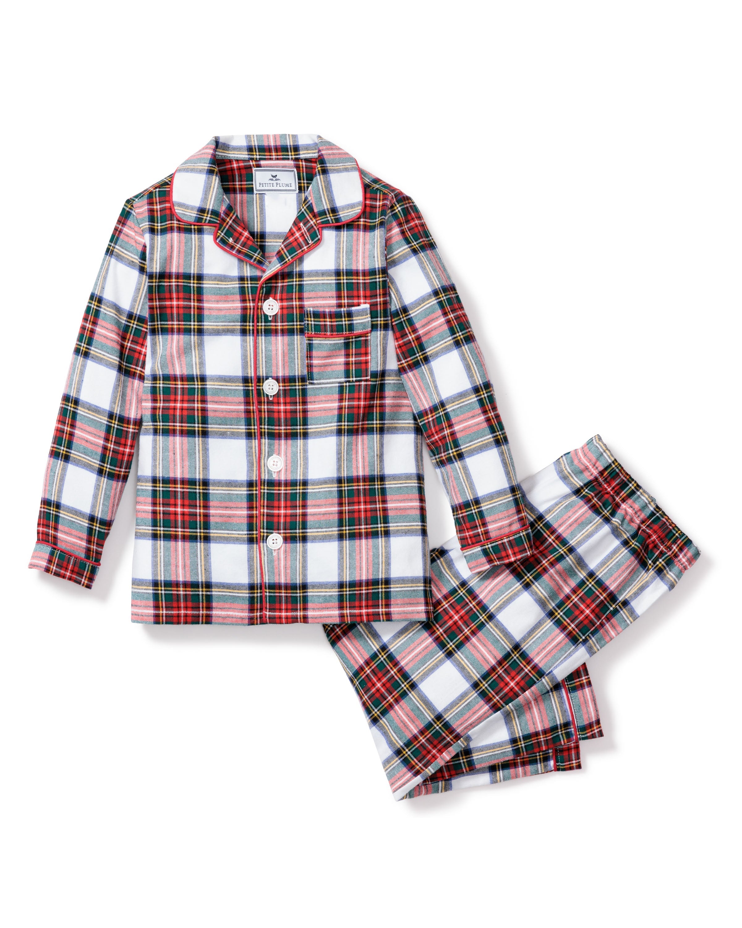 Conjunto de pijama infantil a cuadros escoceses Balmoral