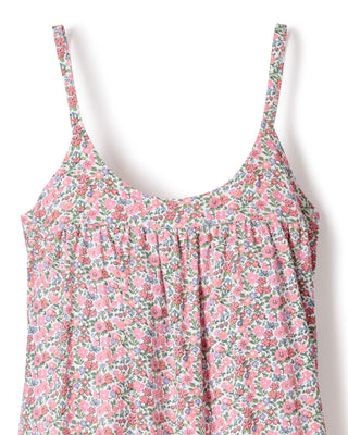 Camisón de sarga para mujer Chloe en Fleurs de Rose