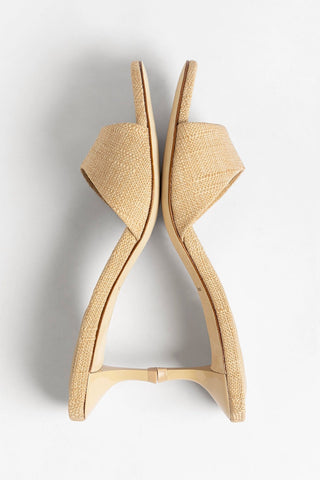 Greta Mule Beige Raffia Mule Larroudé