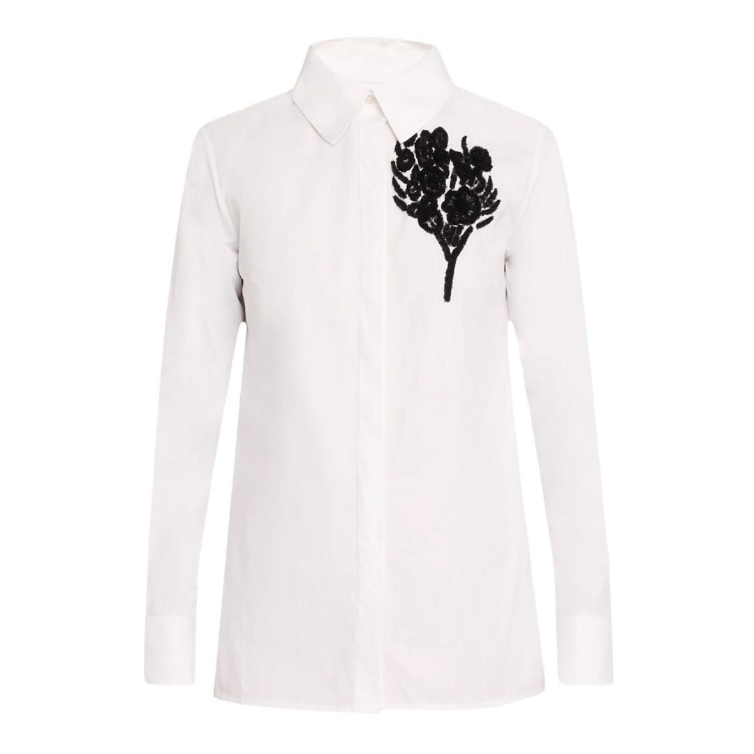 BW Embroidered Buttondown