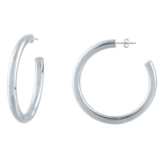 50mm Tube Hoop Earrings