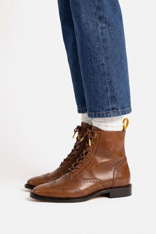 Freddie Boot Burnt Umber Leather