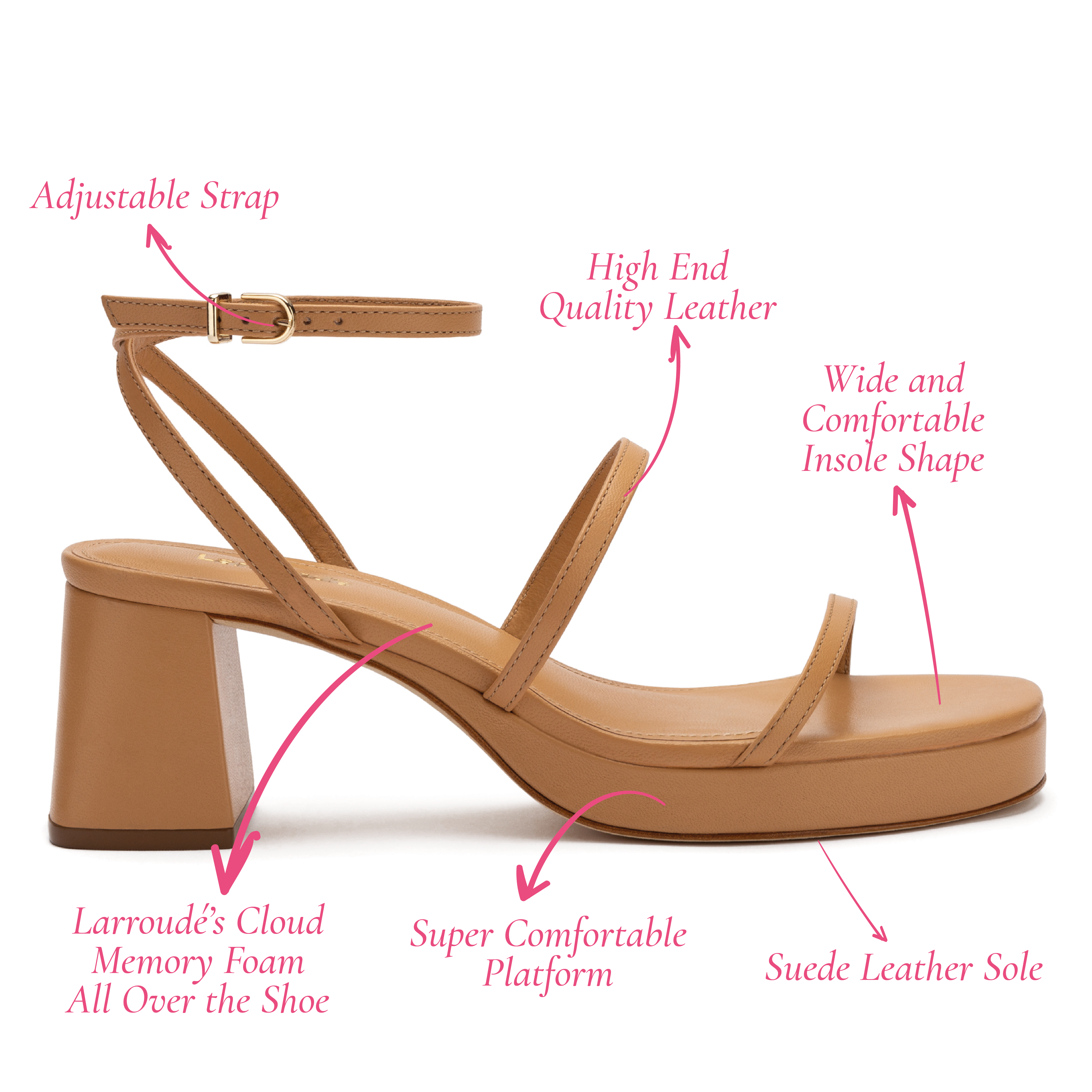 Gio Sandal In Tan Leather