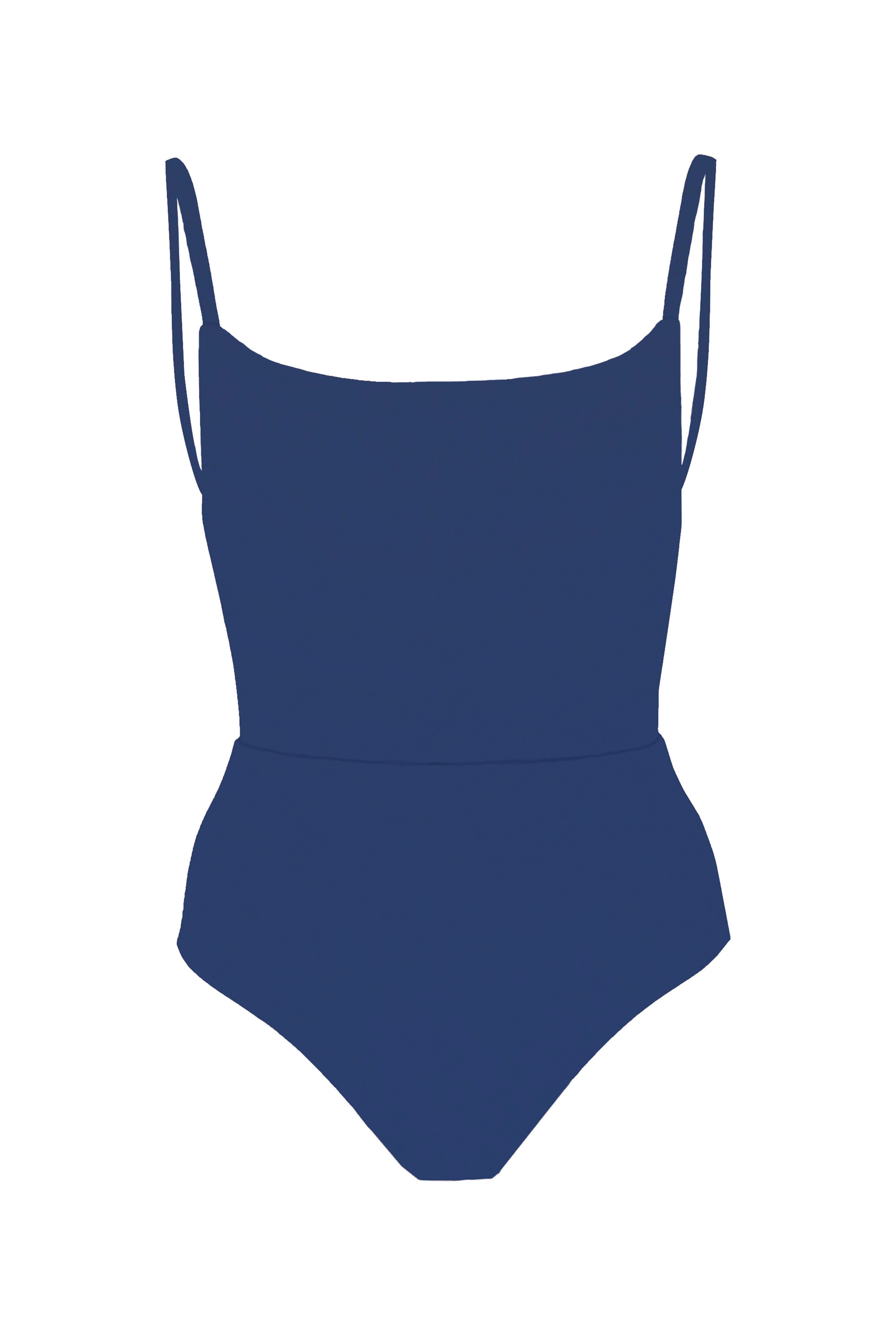 Square Neck Open Back One-Piece