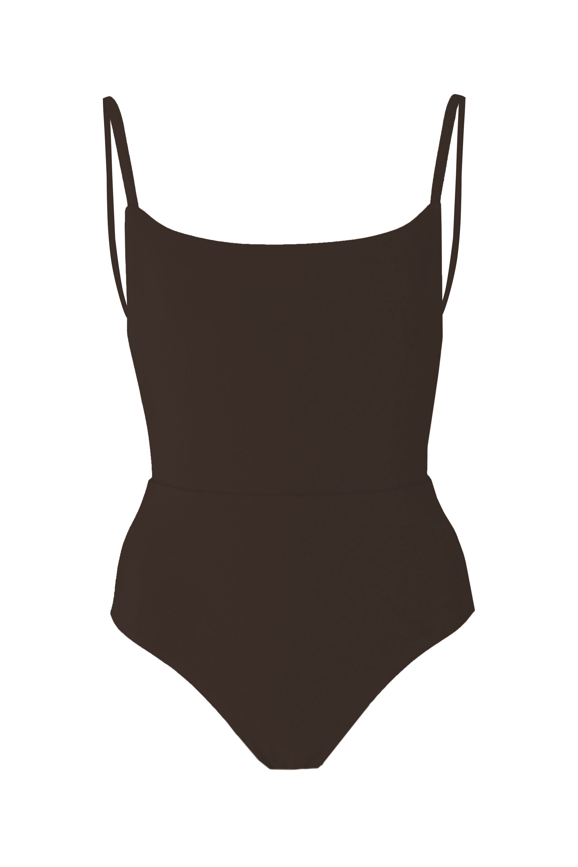 Square Neck Open Back One-Piece