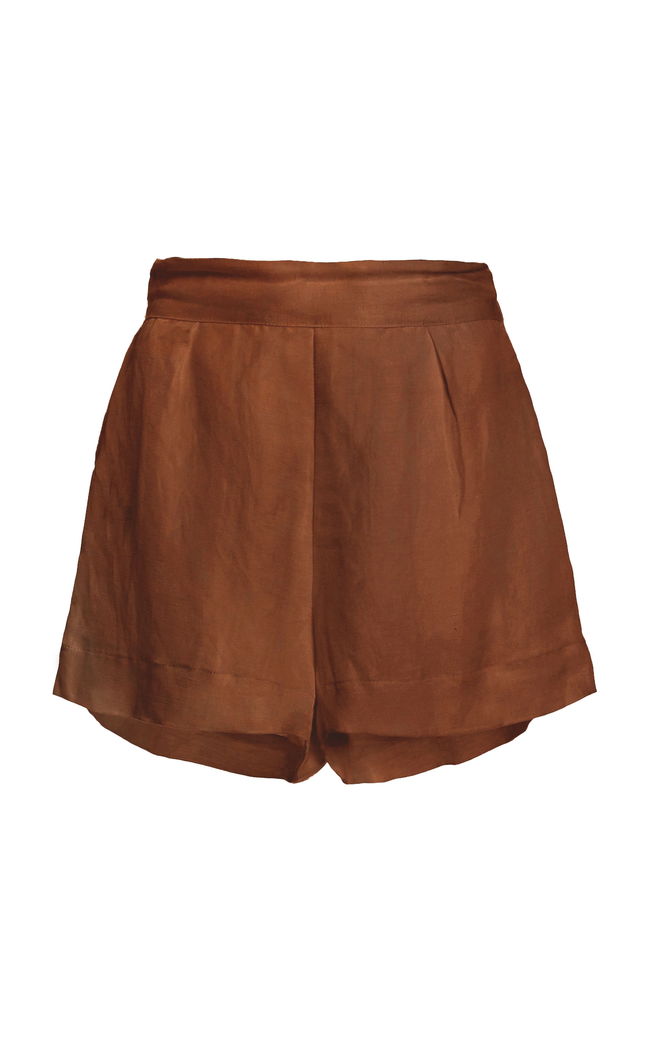 High-Waist Short Short in Linen Cupro