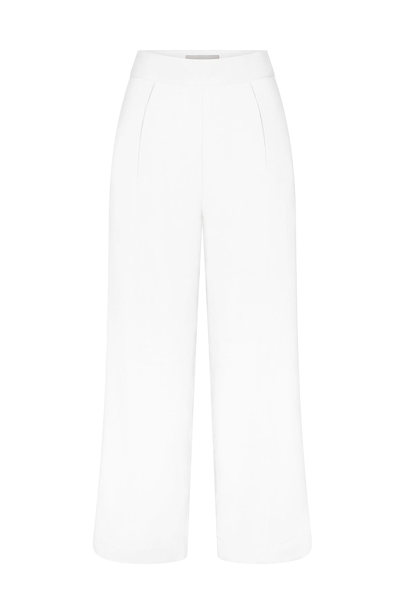 Wide Leg Pant in Stretch Twill