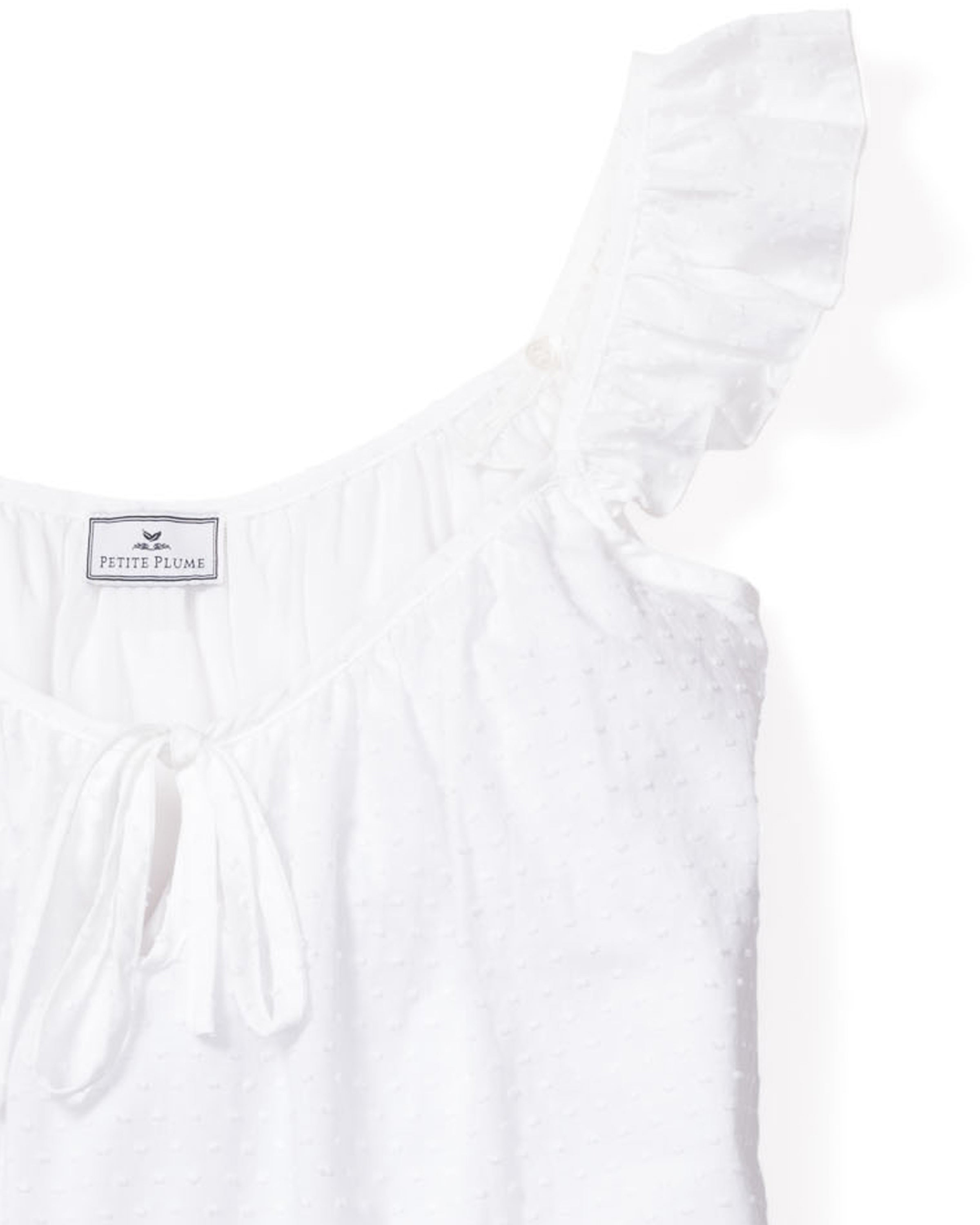 Women's Swiss Dots Celeste Nightgown in White