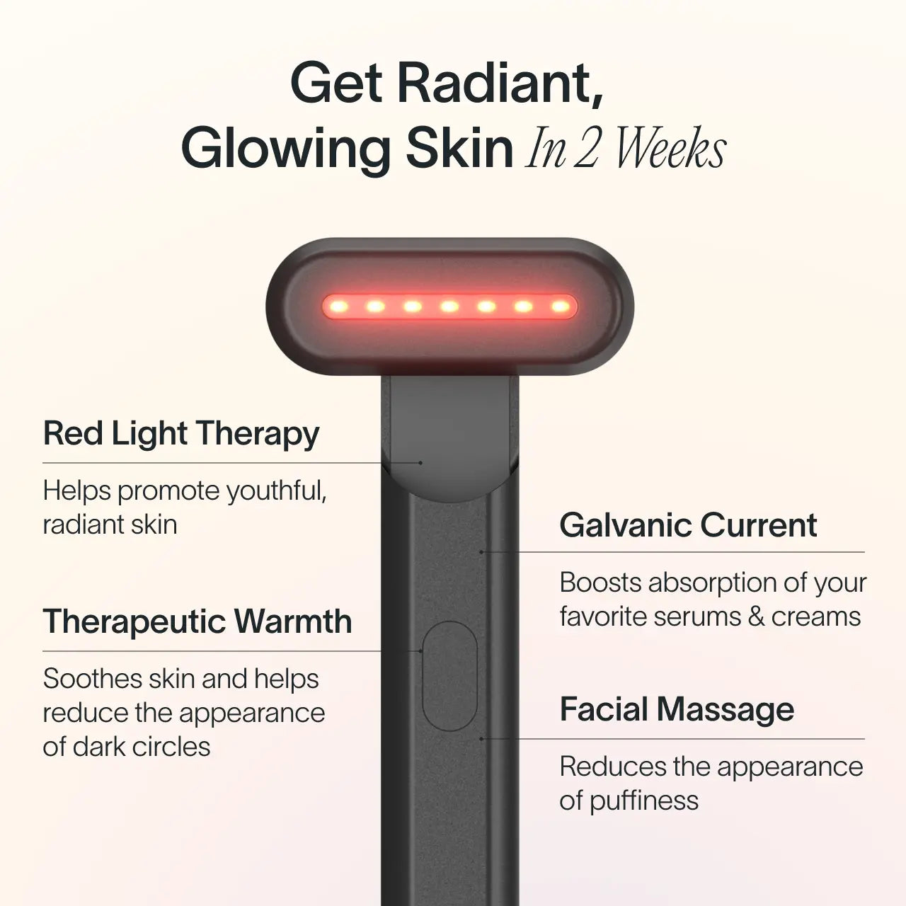 4-in-1 Red Light Therapy Skincare Wand & Activating Serum Kit