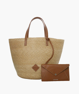 Marcial in Raffia and Leather