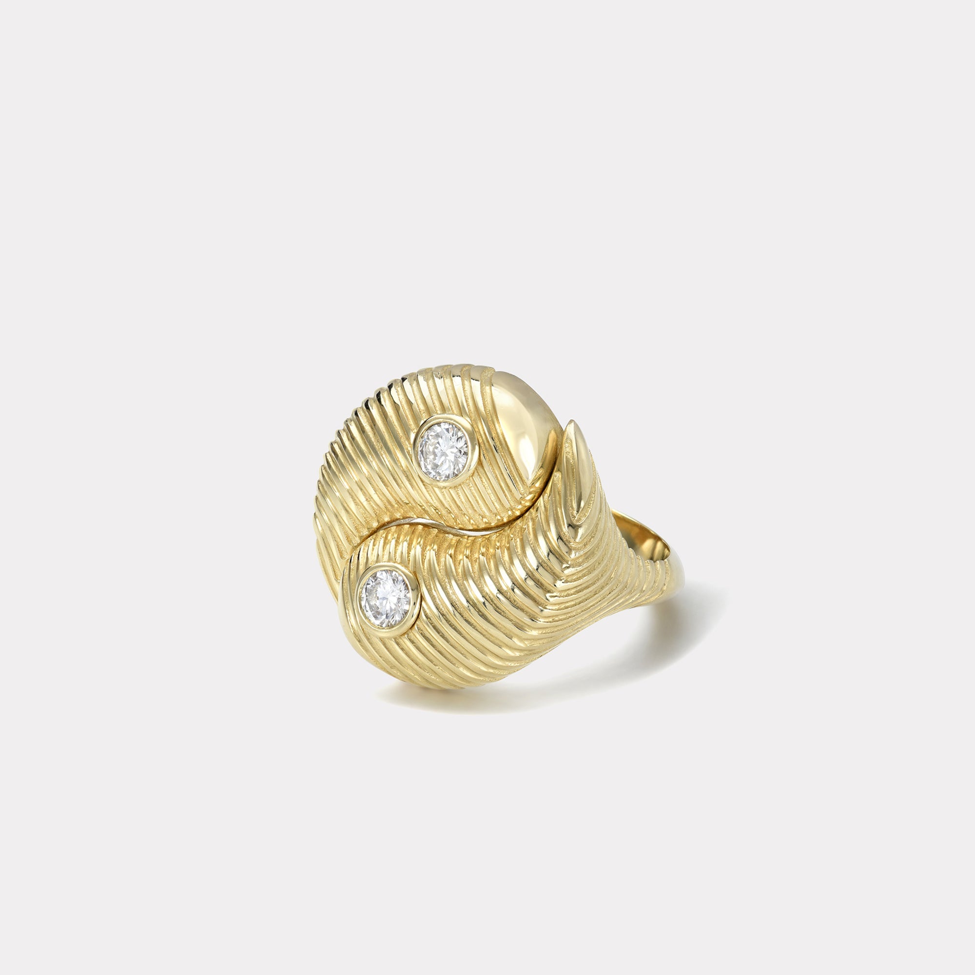 All Gold Yin Yang Ring
