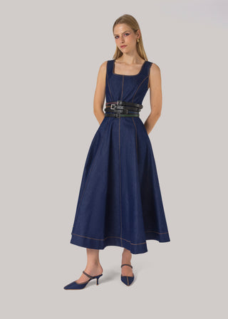 Larroudé x Jonathan Cohen: Zig Zag Belt Pink and Black Leather Clothing Larroudé x Jonathan Cohen