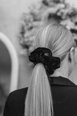 Velvet Scrunchie | Black