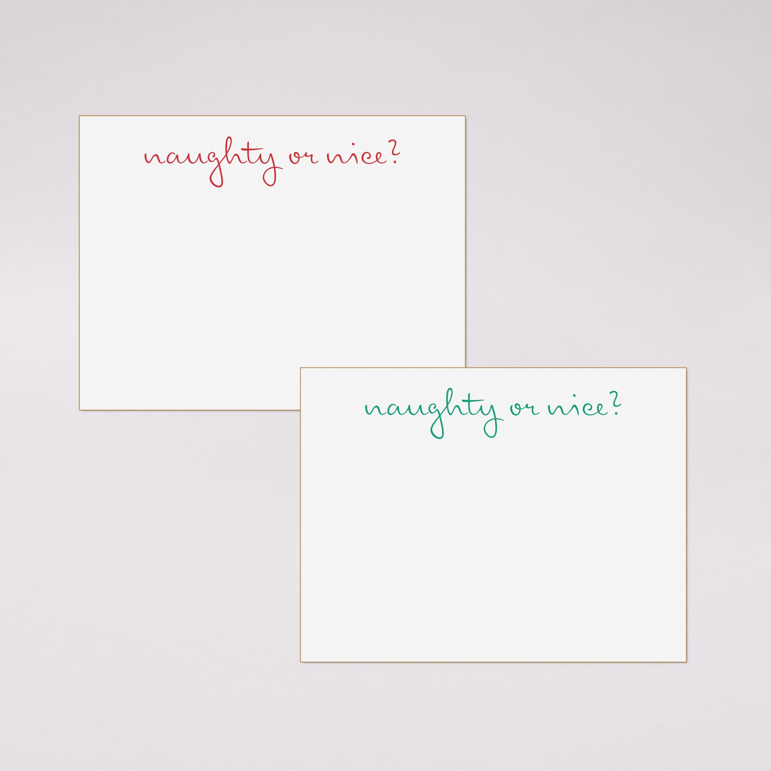 Santa's List Place Cards