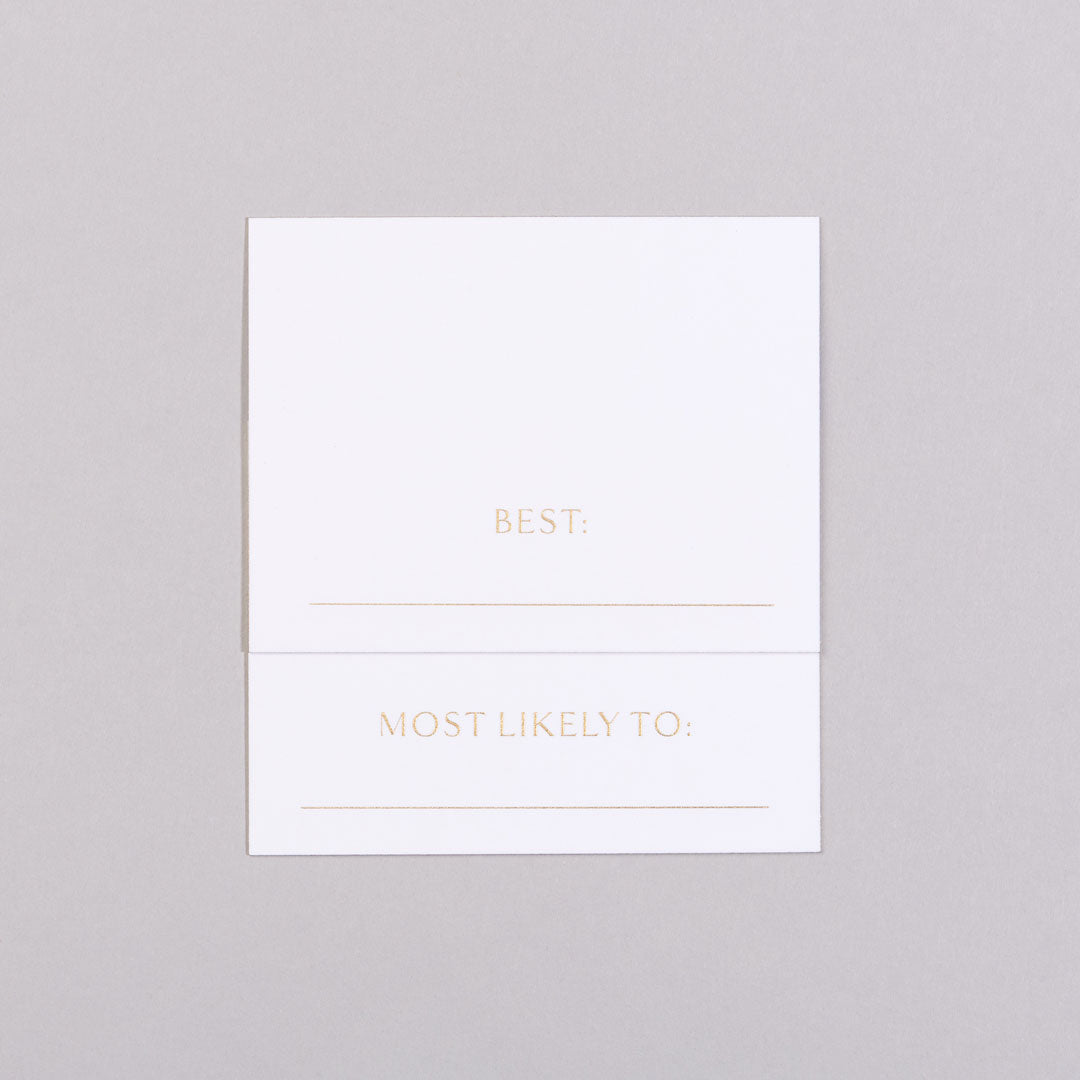 Superlatives Place Cards