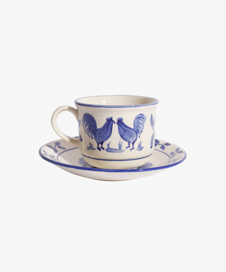 La Coquette Coffee or Tea Cup and Plate