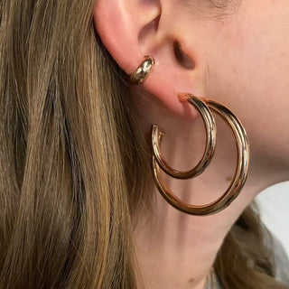 50mm Tube Hoop Earrings