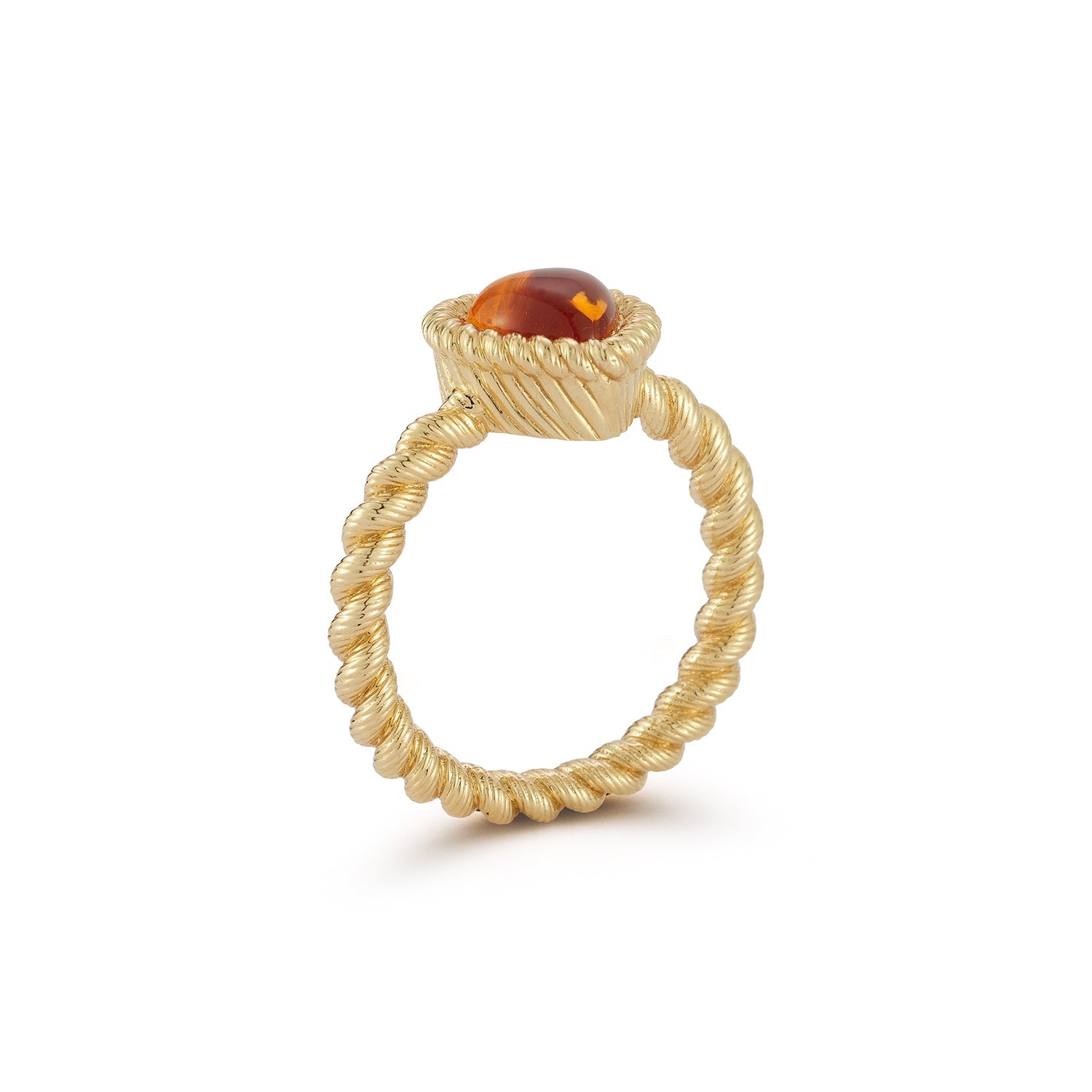 Leona Small Citrine Heart Ring