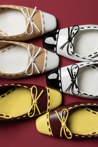 Jenny Pump In Burgundy and Lemonade Leather