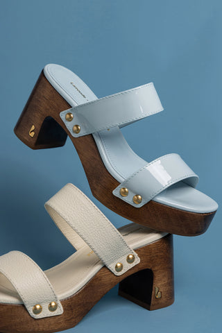 Larroudé x Kenneth Cole: Mule Maya Patent Leather Mule Larroudé x Kenneth Cole
