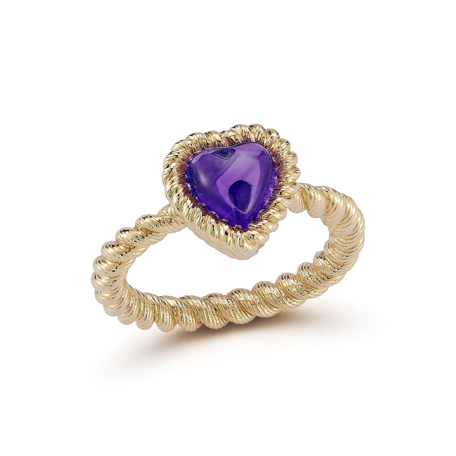 Leona Amethyst Heart Ring