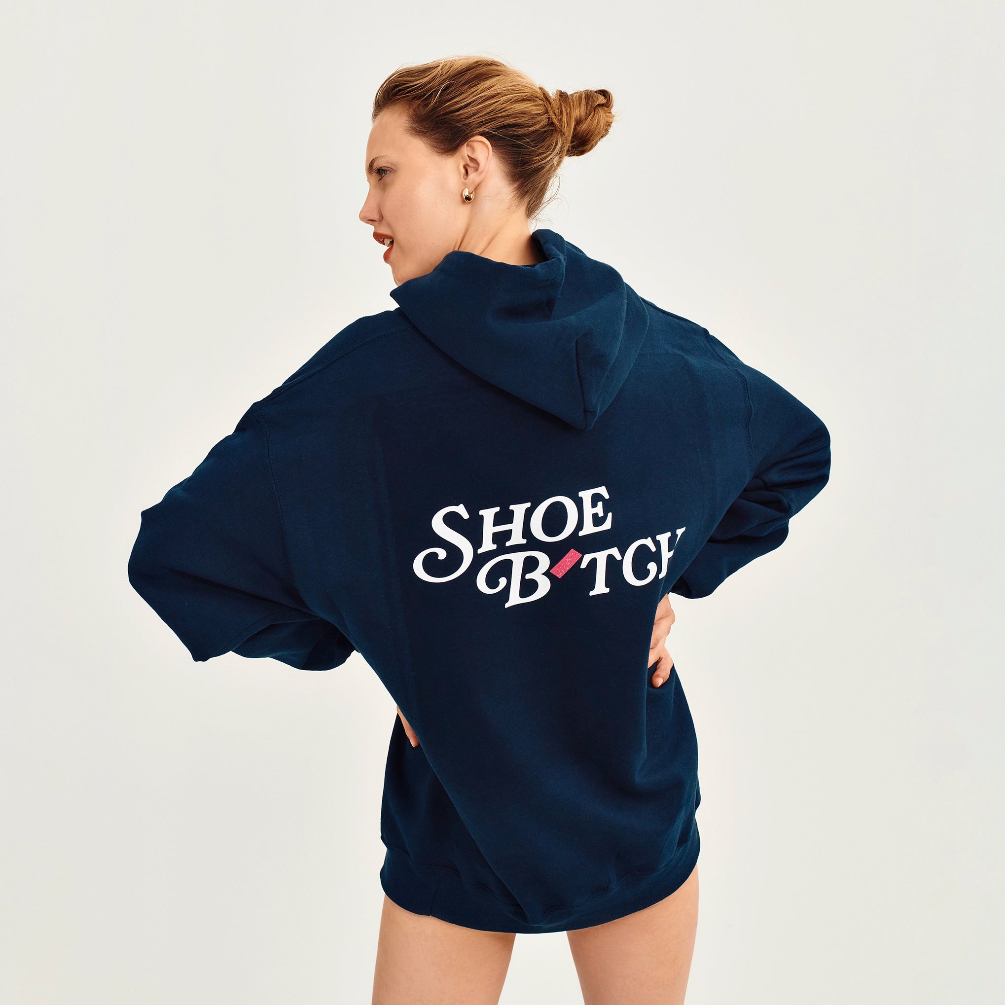 Sudadera con capucha Shoe B'tch en azul marino