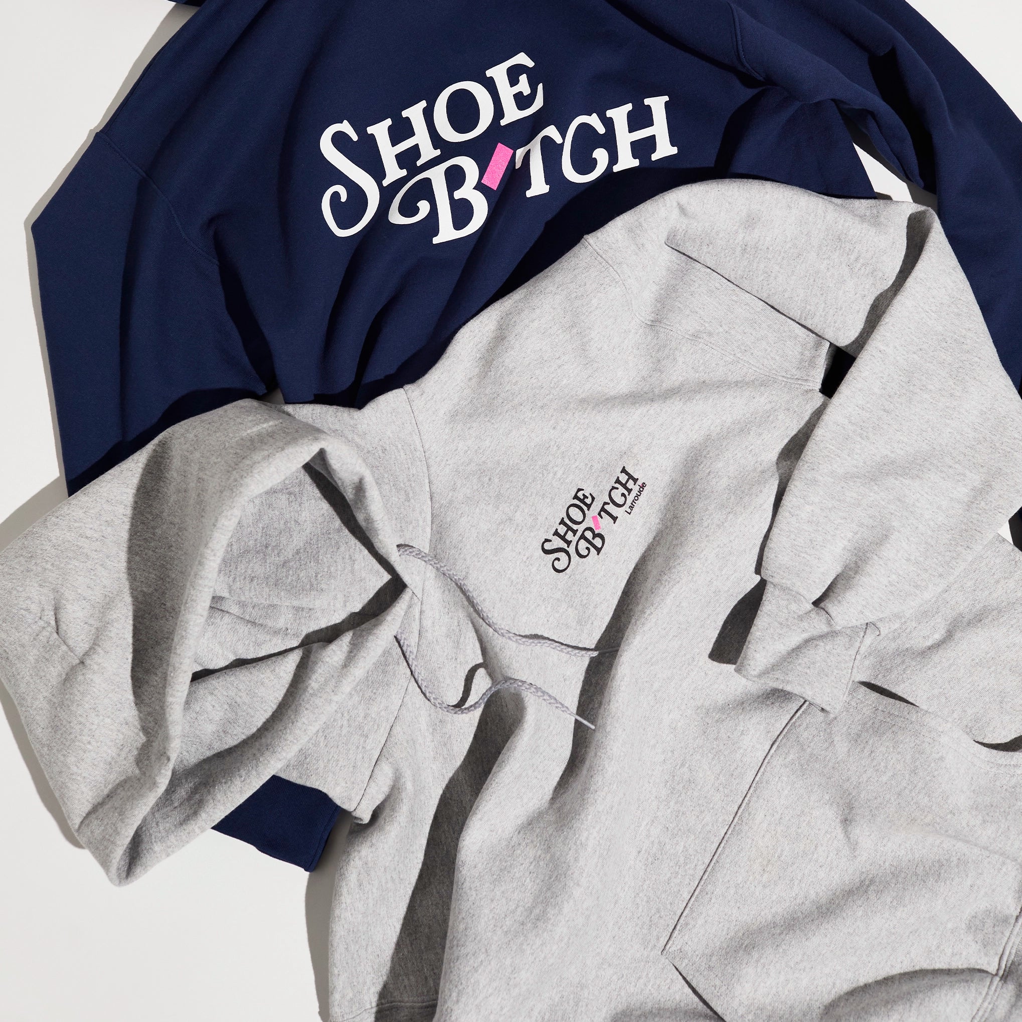 Sudadera con capucha Shoe B'tch en gris