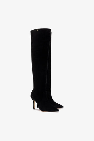 Kate Slouch Boot In Black Suede