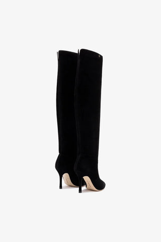 Kate Slouch Boot In Black Suede